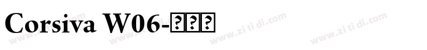 Corsiva W06字体转换
